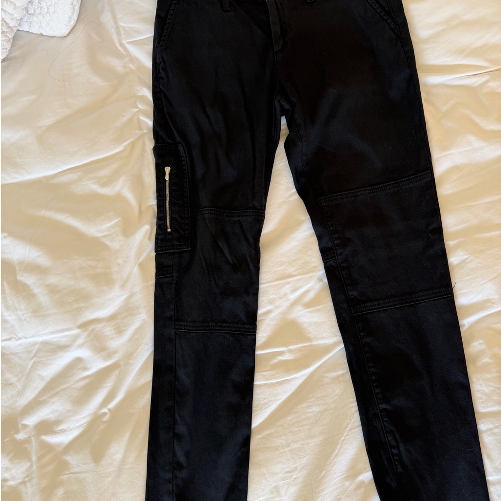 AG Adriano Goldschmied Black Cargo Jeans
